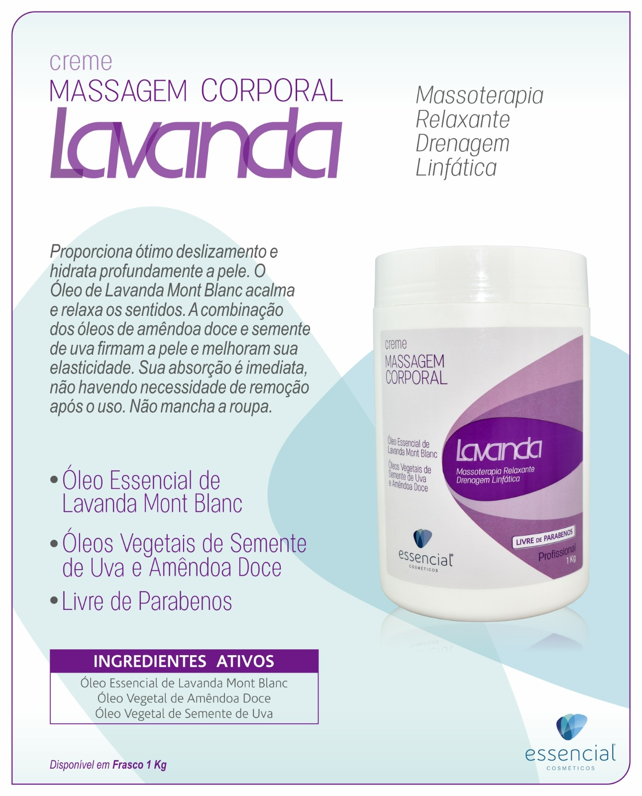 Creme de massagem Lavanda